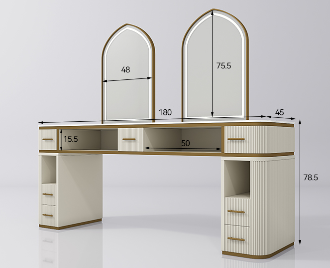 Monaco Double Styling Desk