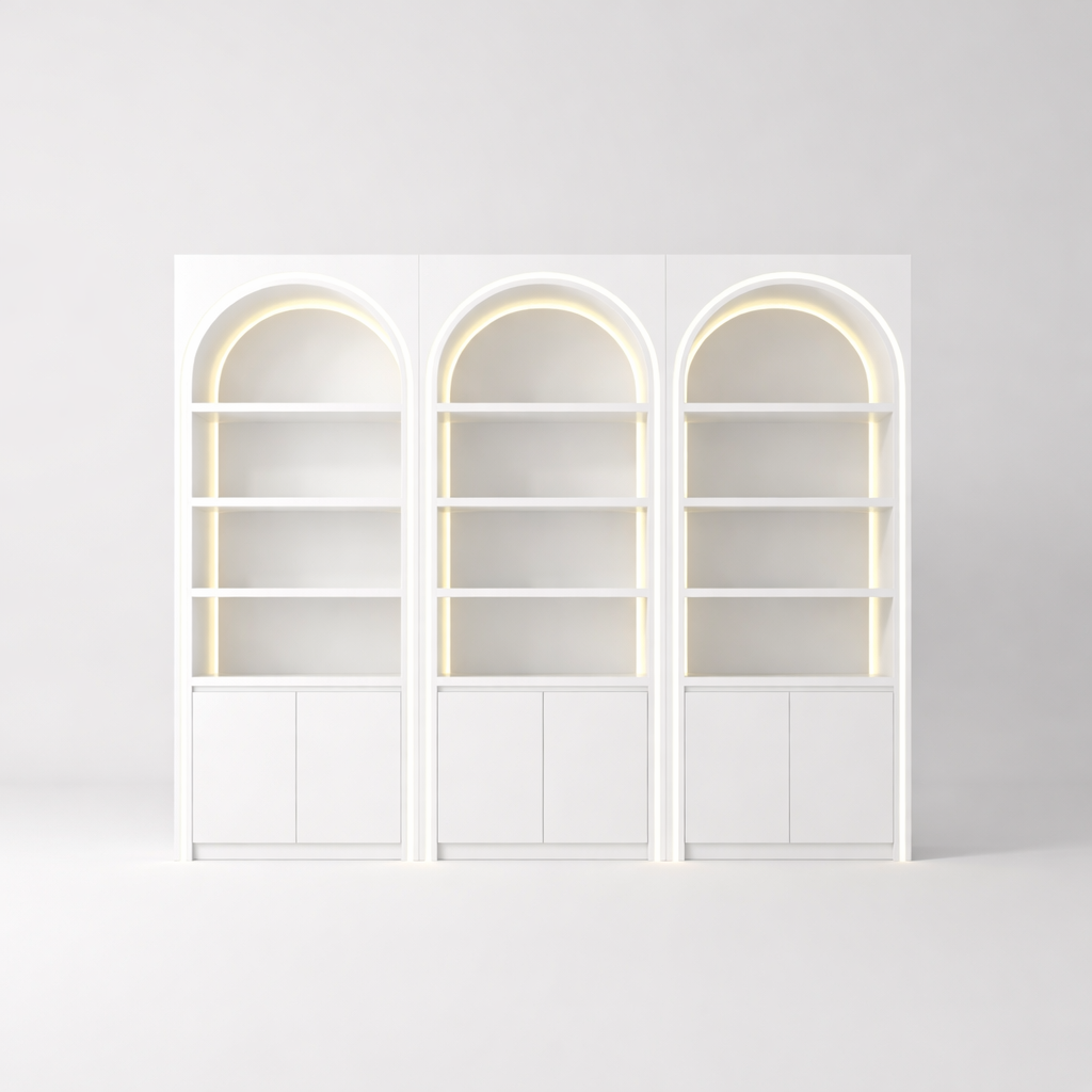 Aura Grand Triple Arch LED Display Cabinet