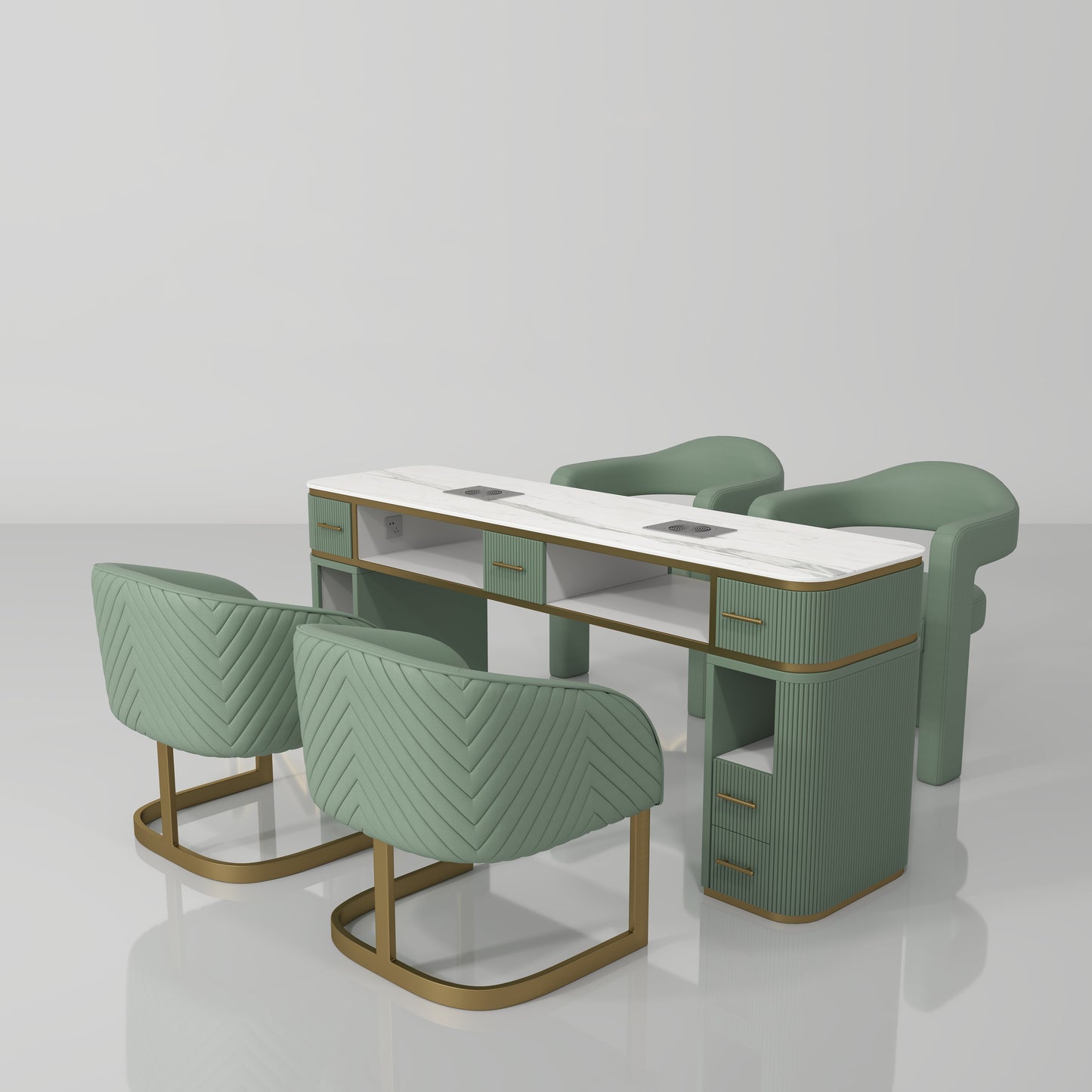 Veloura Double Manicure Station
