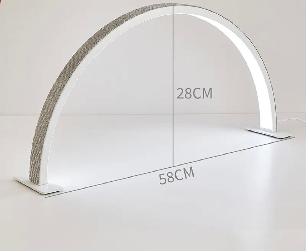 white nail desk lamp for manicure setup