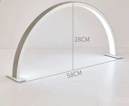 white nail desk lamp for manicure setup