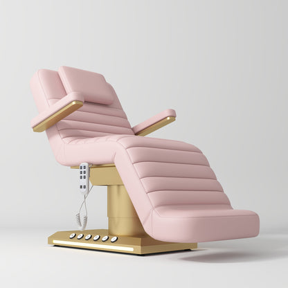 Alessia beauty bed featuring electric controls and premium upholstered finish